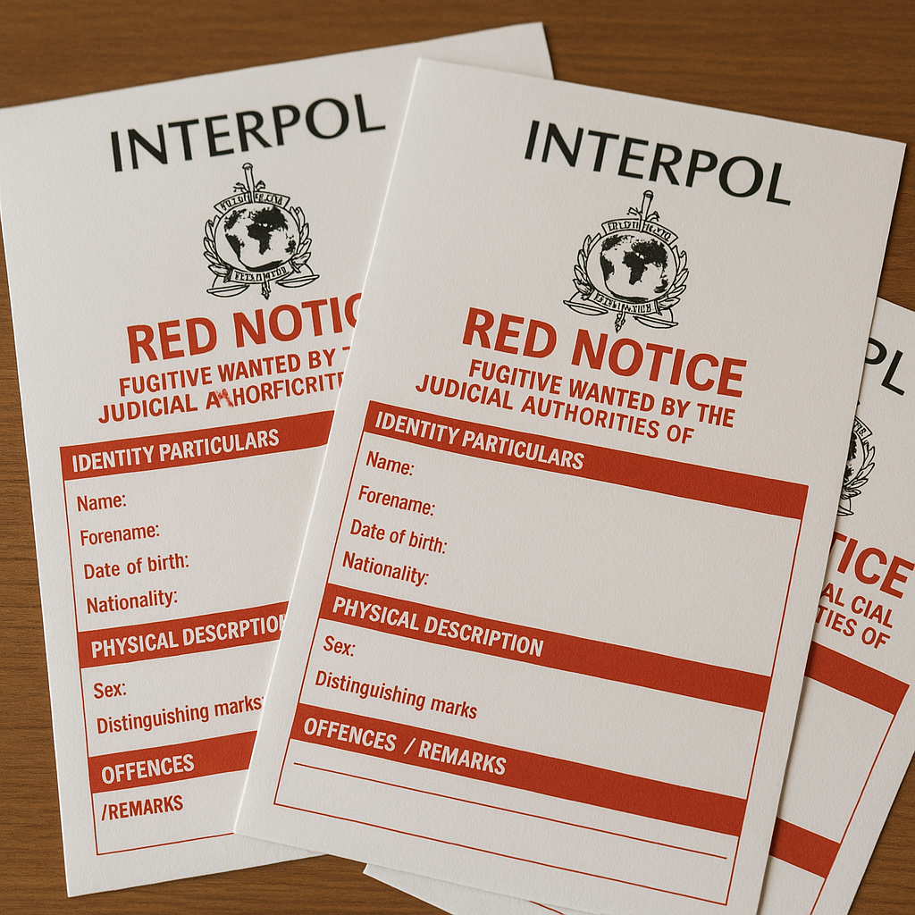 notifiche rosse dell'Interpol