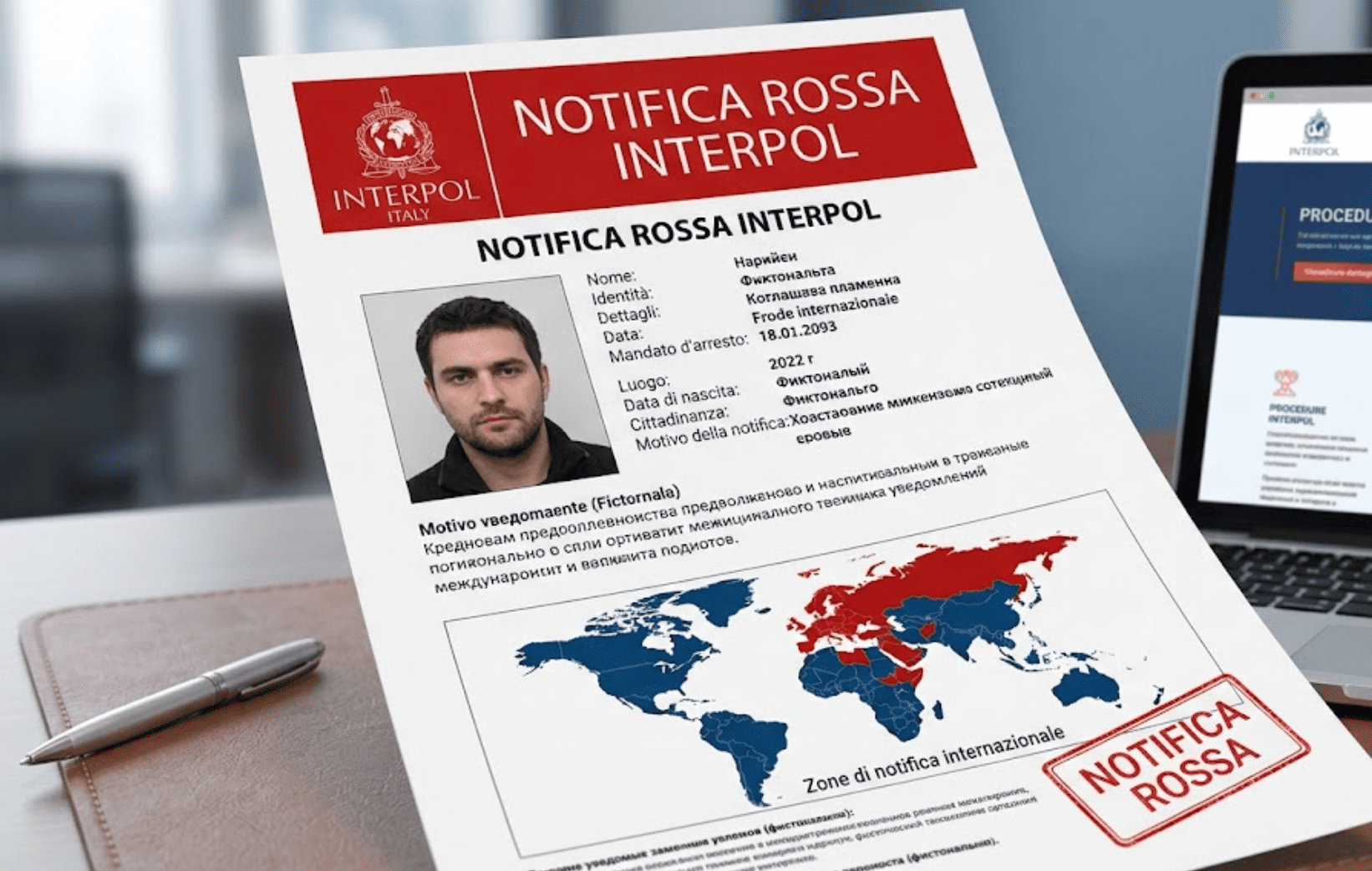 Notizia rossa Interpol